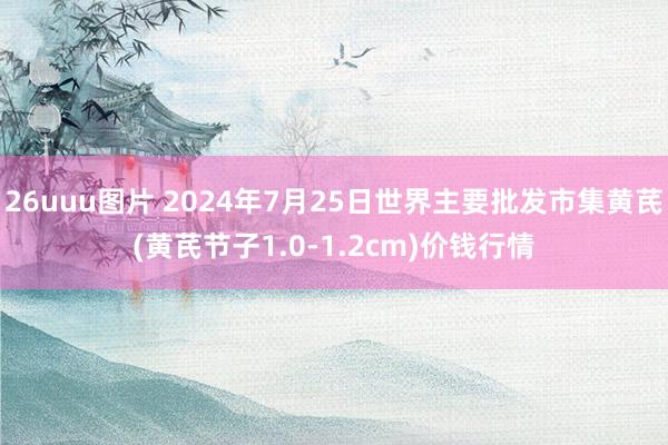 26uuu图片 2024年7月25日世界主要批发市集黄芪(黄芪节子1.0-1.2cm)价钱行情