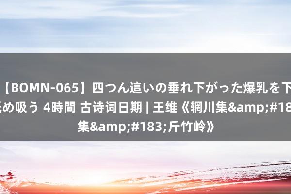 【BOMN-065】四つん這いの垂れ下がった爆乳を下から揉み舐め吸う 4時間 古诗词日期 | 王维《辋川集&#183;斤竹岭》