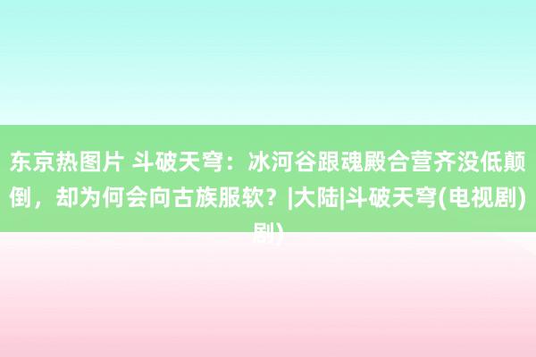 东京热图片 斗破天穹：冰河谷跟魂殿合营齐没低颠倒，却为何会向古族服软？|大陆|斗破天穹(电视剧)