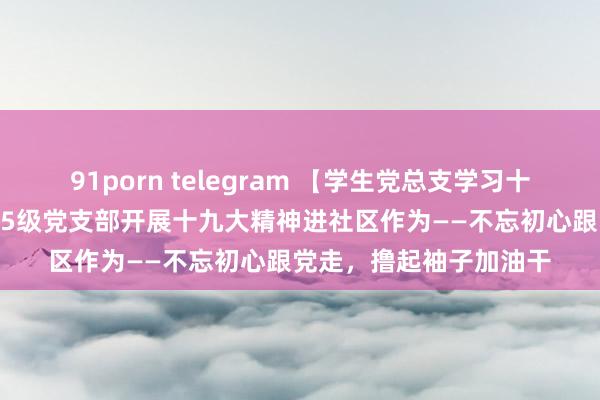 91porn telegram 【学生党总支学习十九大系列作为】 本科15级党支部开展十九大精神进社区作为——不忘初心跟党走，撸起袖子加油干