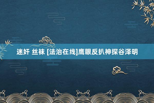 迷奸 丝袜 [法治在线]鹰眼反扒神探谷泽明